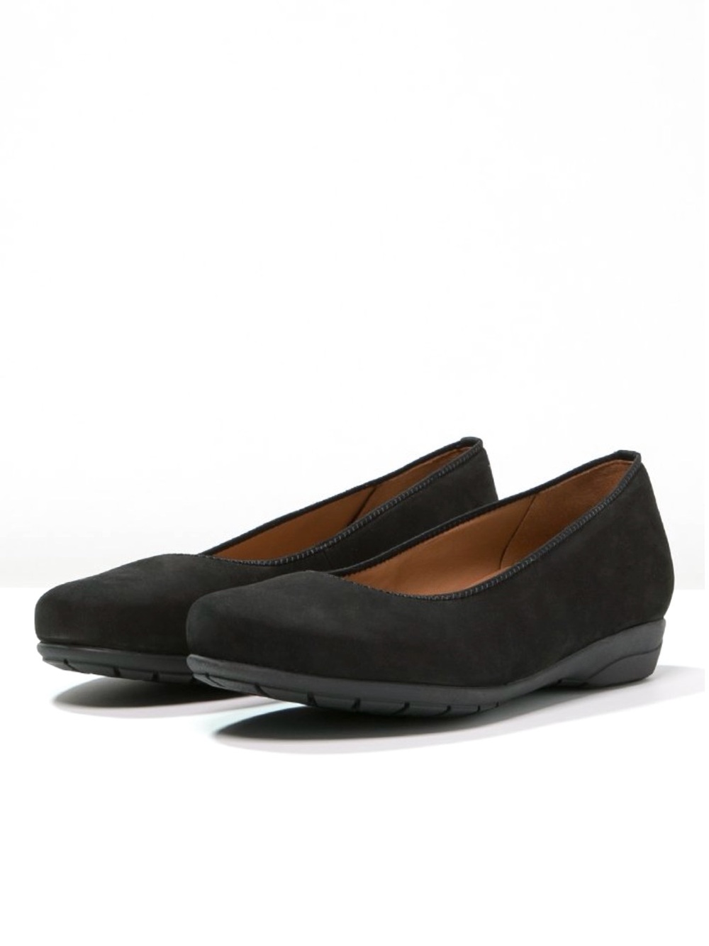Ara Stanford Black Suede Ballet Pumps Women’s Size 6.5